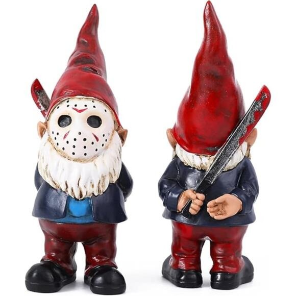 Horror Decor Halloween Decorations Indoor Garden Gnome Garden Statue Home Décor - Picture 8 of 8